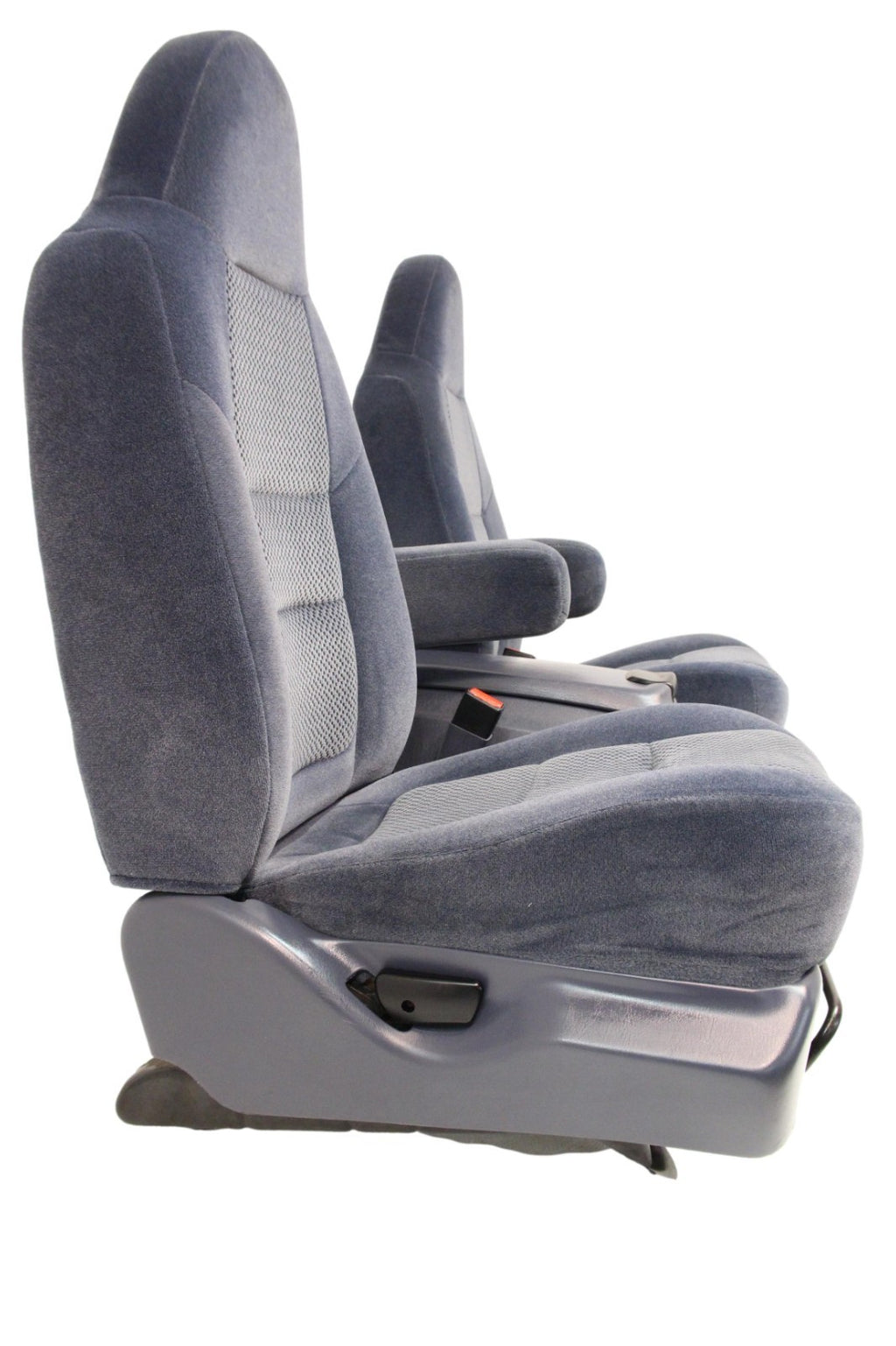 1999 - 2007 Ford Super Duty Front Bucket Seats, Denim Blue Cloth Fits 73+ Trucks