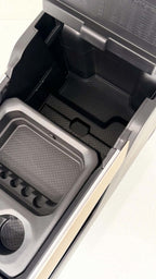 2019 - 2026 DT Ram 1500 Center Console, Black Leather, Light Bronze Trim