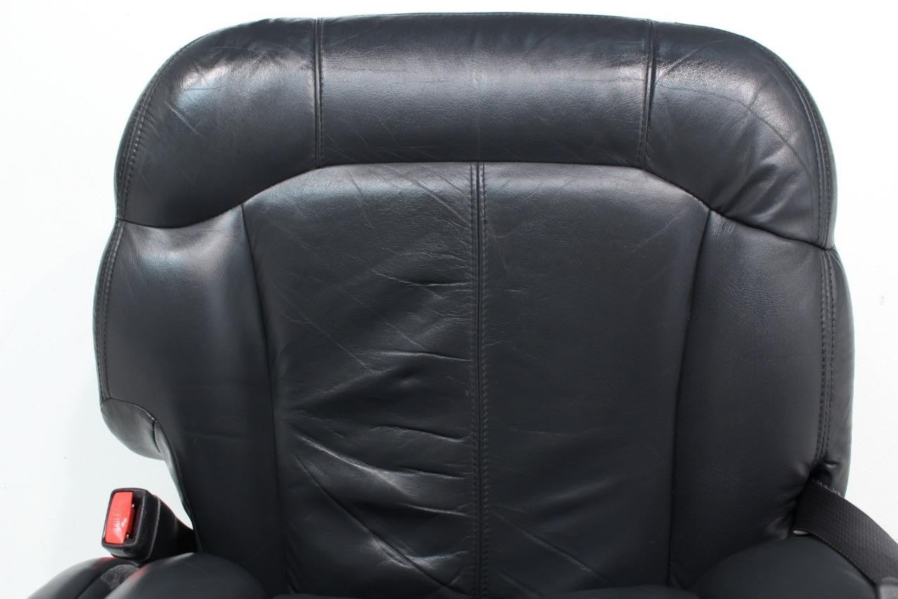 1999 - 2002 GMC Sierra Chevy Silverado Seats, Graphite Off-Black Leather, Power