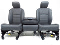 2009-2018 Dodge Ram Front Seats Set, Work Grade Gray Vinyl Split Bench Manual