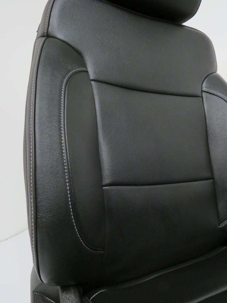 2014-2019 Sierra Chevy Silverado Front Seats, LTZ Black Leather, Heated Cooled