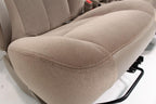 1999 - 2006 Sierra Silverado Front Seats, Power Tan Cloth Split Bench w Jumpseat