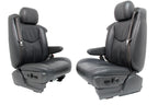 1999 - 2007 Chevy Silverado Seats, OEM Powered Heated Dark Pewter Leather