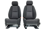 2007 - 2014 GM Silverado Tahoe Suburban Front Seats, LT Powered Black Cloth OEM