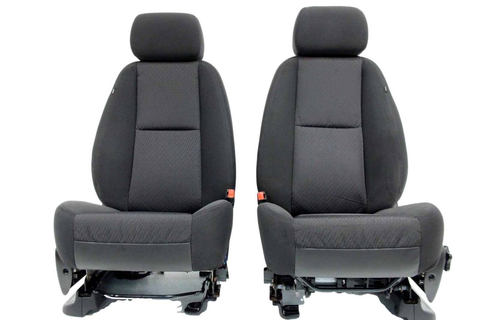 2007 - 2014 GM Silverado Tahoe Suburban Front Seats, LT Powered Black Cloth OEM