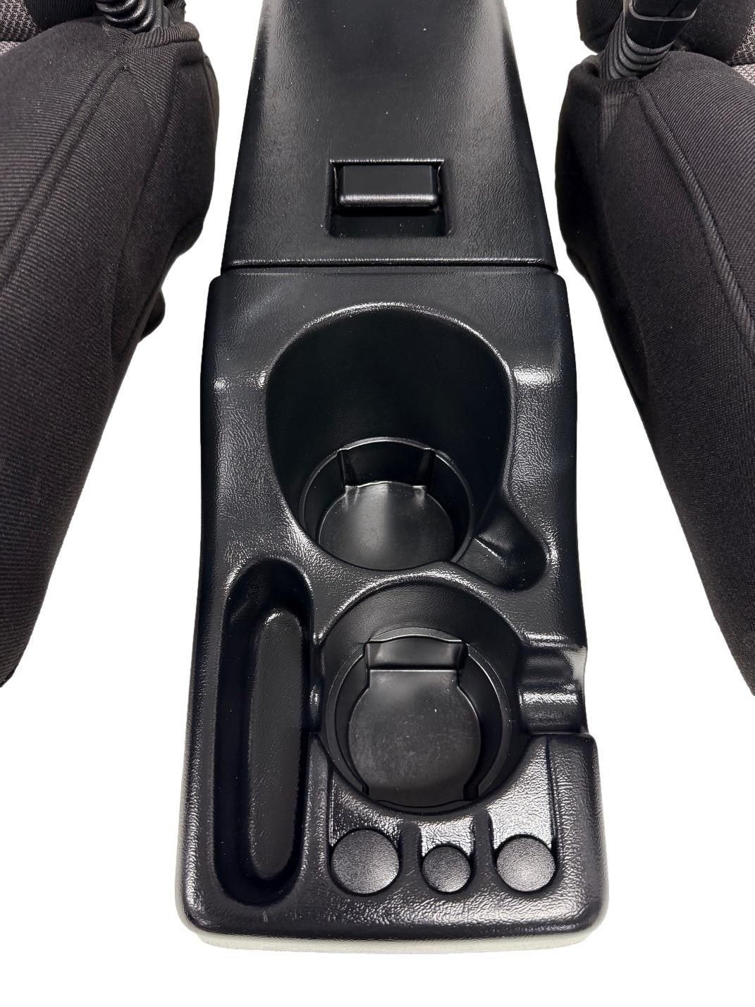 1998 - 2009 Ford Ranger Front Seats & Console, Black Gray Cloth , Extended Cab