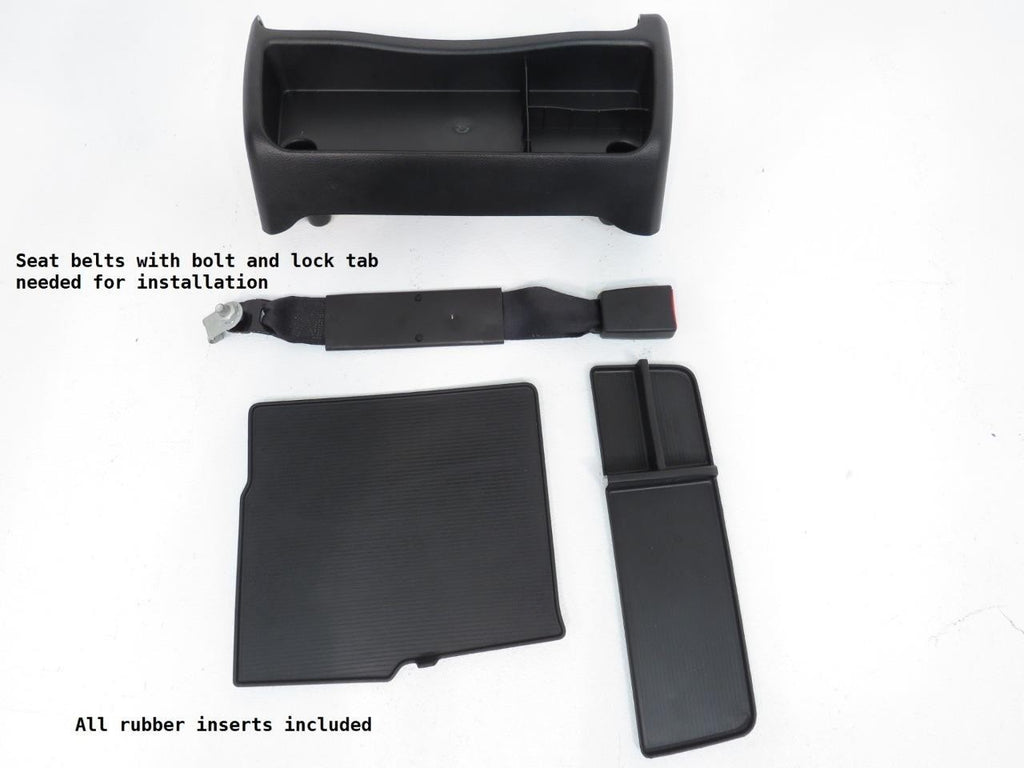 2009 - 2018 Ram Center Jump Seat, Black Leather Laramie, w/ Install Kit & Trim