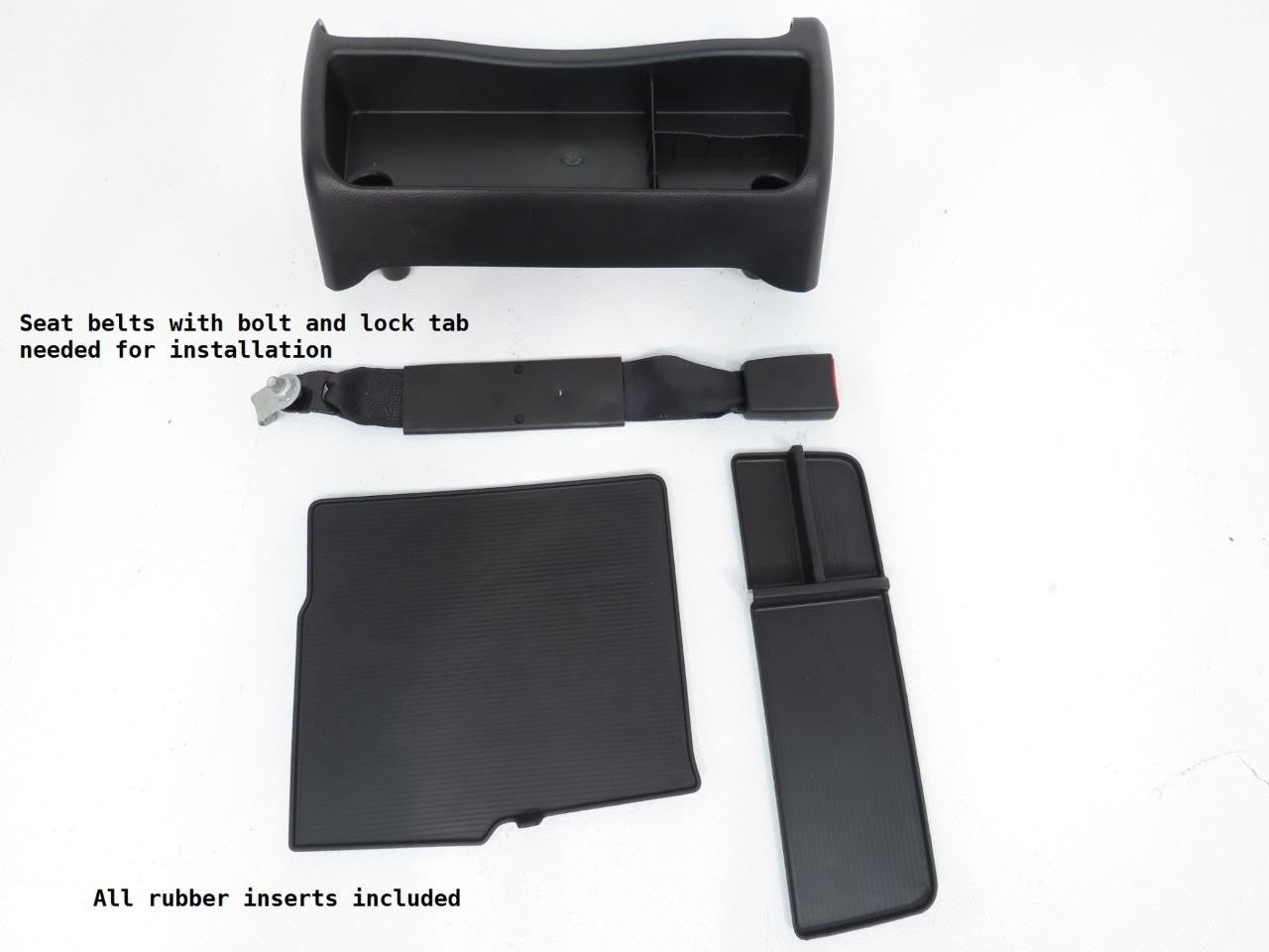 2009 - 2018 Ram Center Jump Seat, Black Leather Laramie, w/ Install Kit & Trim