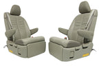 2011-2020 Toyota Sienna Second Row Recliner Seats, Bisque Beige Leather w/ Belts