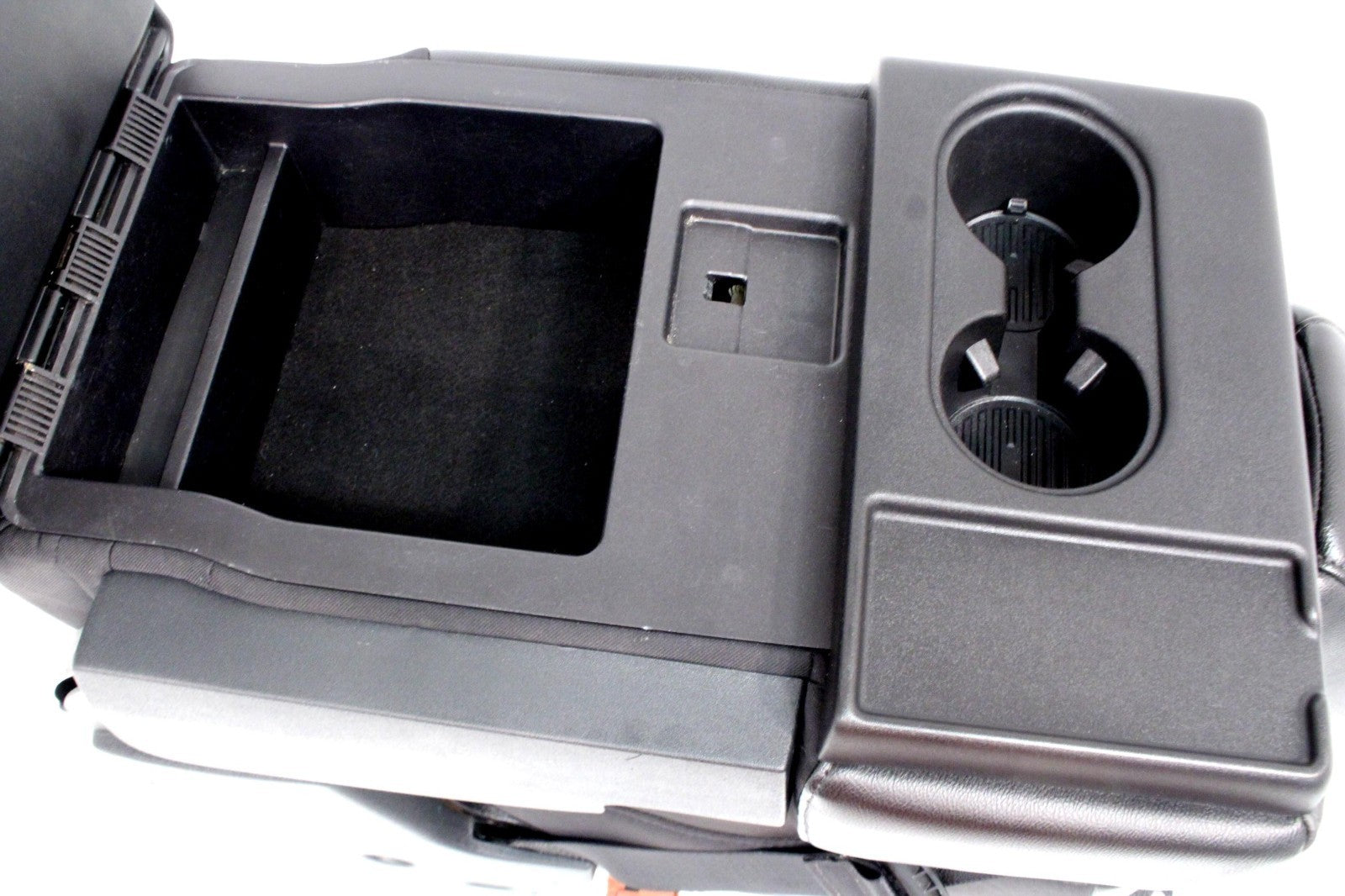 2015 - 2025 Ford F150 Super Duty Jump Seat Center Console, Black Leather Lariat