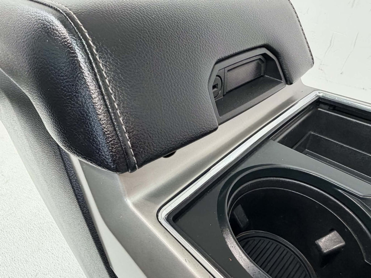15-22 Ford F150 Super Duty Center Console Kit w/o Shifter - Black Leather Lariat