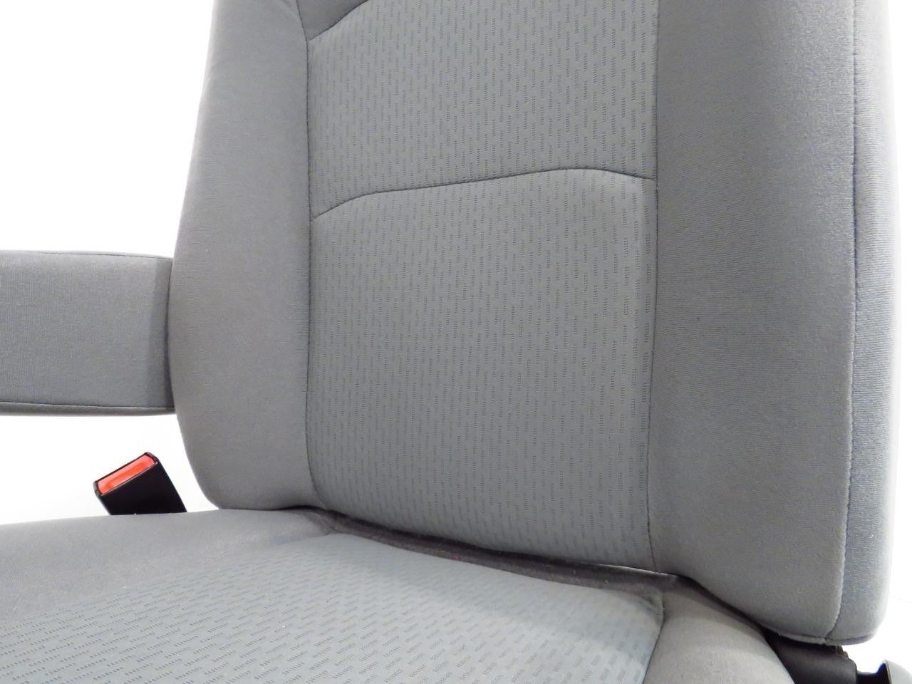 Ford Econoline Front Bucket Seats, Gray Cloth w/ Folding Armrests, Fits 1992+