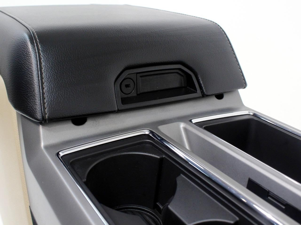 15-22 Ford Truck Center Console & Install Kit w/o Shifter - Tan Leather Lariat