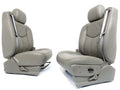 1999-2007 Sierra Silverado Seats, Pewter Gray Leather Power Driver w/o Armrests