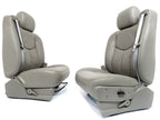 1999-2007 Sierra Silverado Seats, Pewter Gray Leather Power Driver w/o Armrests