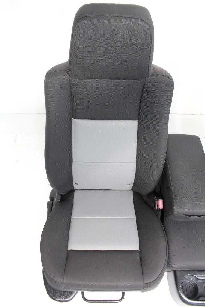 1998 - 2010 Ford Ranger Seats, 60-40 Split Bench, Black Gray Cloth, Regular Cab
