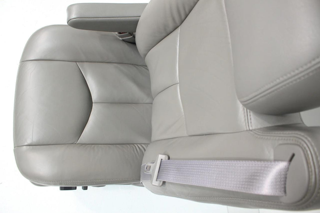 03 - 06 Silverado Sierra Tahoe Yukon Heated Power Leather Seats Pewter Gray OEM