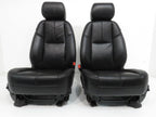 2007 - 2014 GM Silverado Tahoe Front Seats, LT Black Leather Lumbar Power Heated