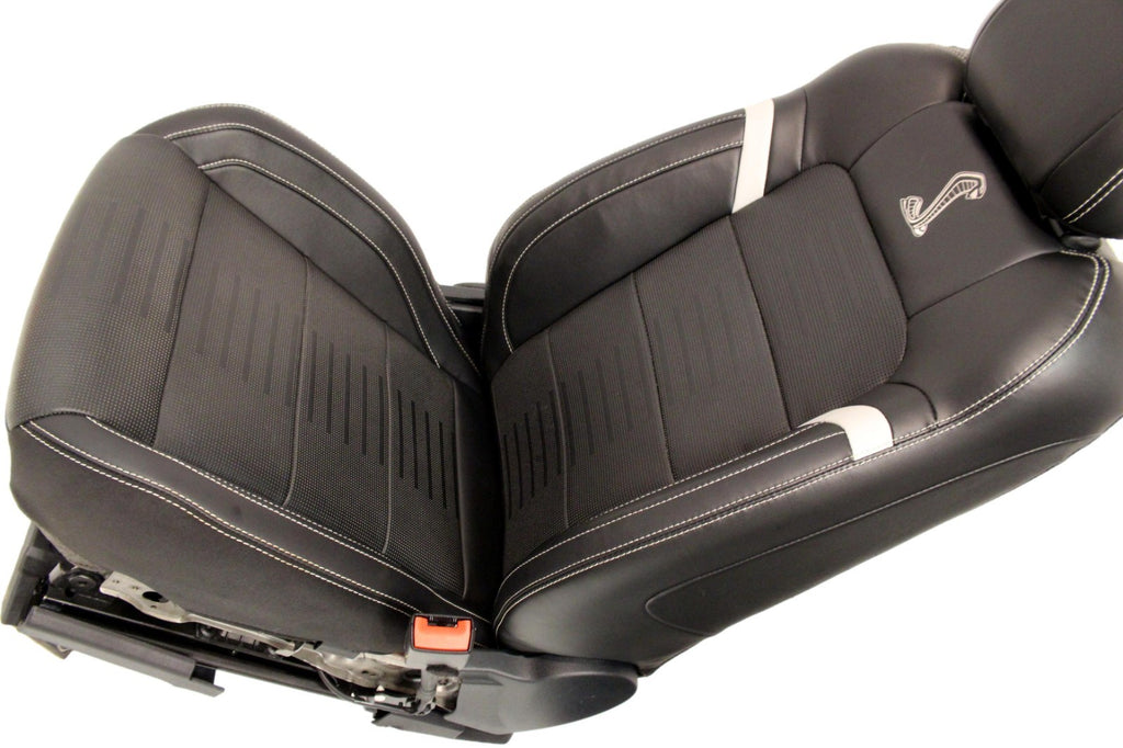 2015-2023 Ford Mustang Front Seats, Shelby GT500 Coupe Black Leather Heat & Cool
