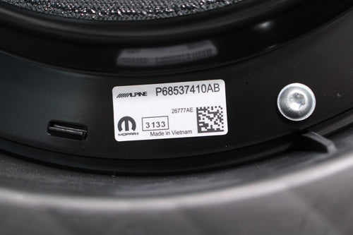 2025 - 2026 Ram 1500 Alpine OEM Subwoofer Speaker & Enclosure Mopar 68532272AC
