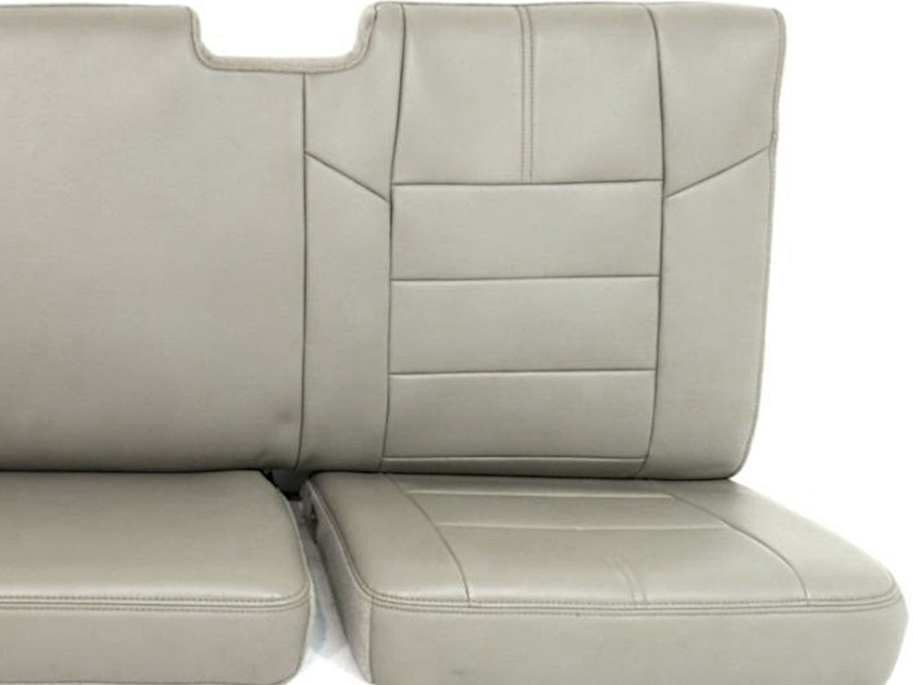 2008 - 2010 Ford Super Duty Supercab Ext Cab Rear Seats,  Stone Gray Leather OEM