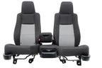 1998 - 2010 Ford Ranger Seats, 60-40 Split Bench, Black Gray Cloth, Regular Cab