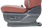 2018 - 2020 Ford F150 & Super Duty Platinum Seats Set, Dark Marsala Leather OEM