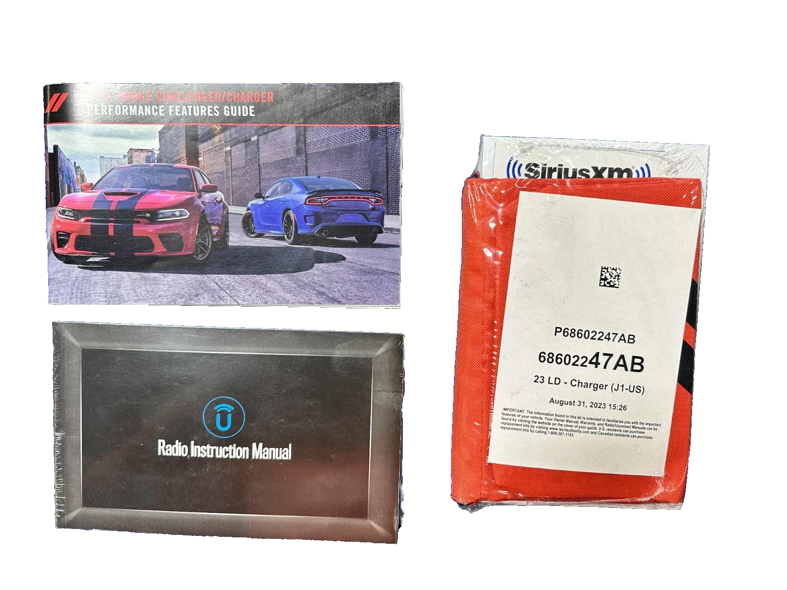 2023 Dodge Charger Complete Owners Manual With Red Case OEM p68602247ab