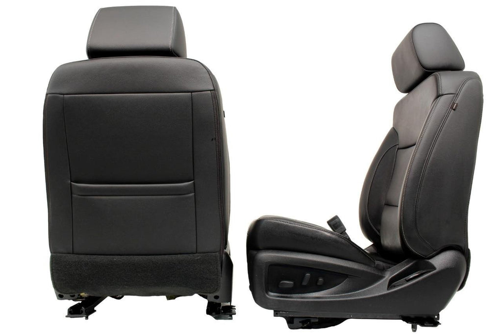 2014-2019 Sierra Chevy Silverado Front Seats, LTZ Black Leather, Heated Cooled