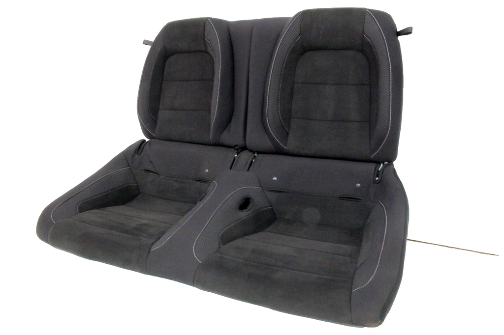 2015 - 2025 Mustang Shelby GT350 Rear Seats, Black Miko Suede Carbon Recaro