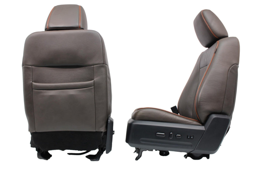 2015 - 2017 Ford Expedition King Ranch Front Seats, Mesa Brown Leather Heat Cool