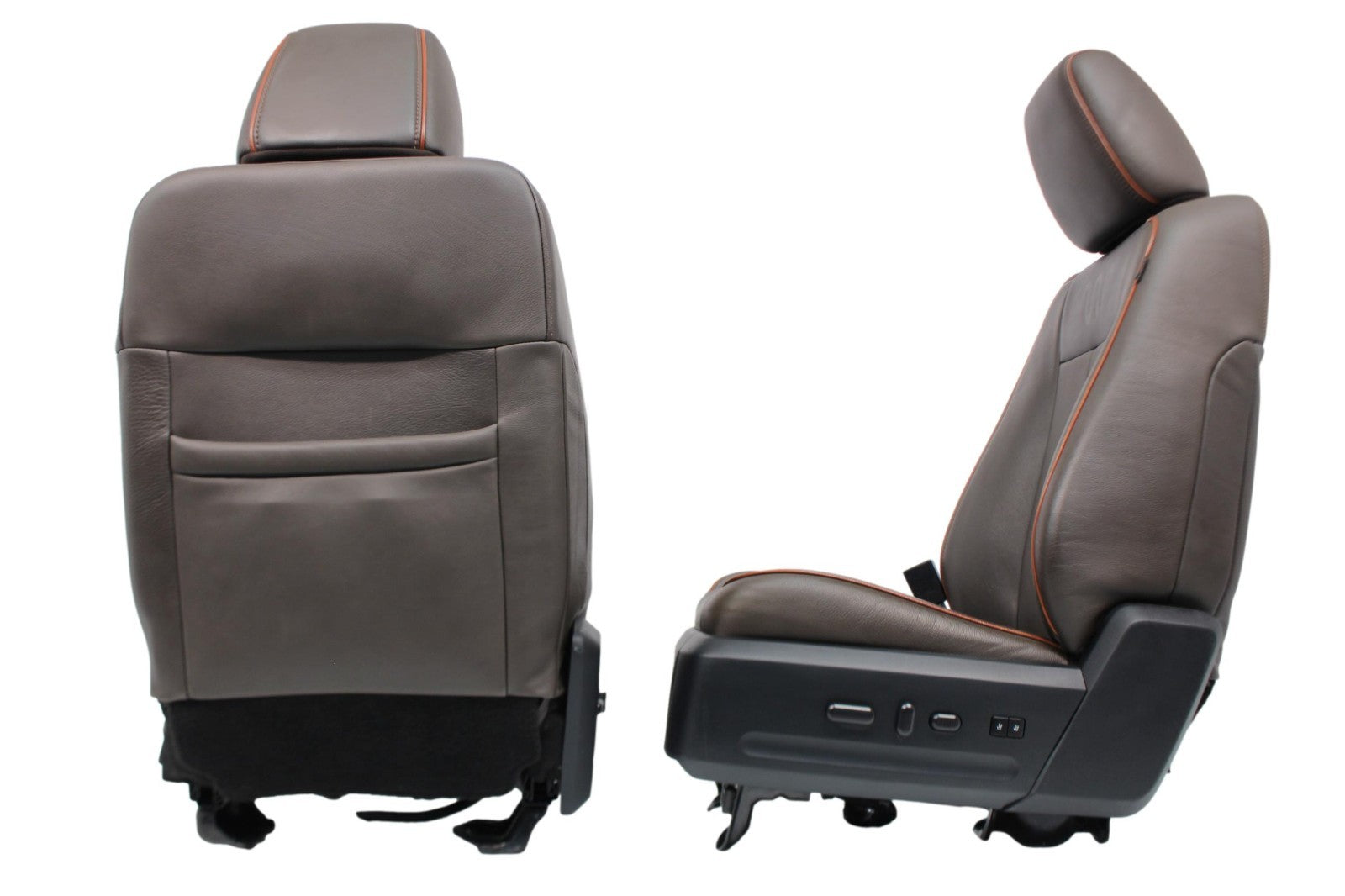 2015 - 2017 Ford Expedition King Ranch Front Seats, Mesa Brown Leather Heat Cool