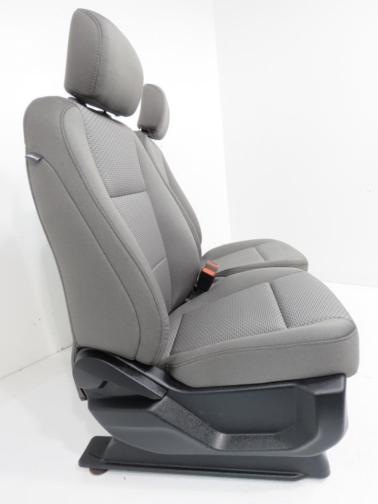 2015 - 2022 Ford F-150 Super Duty Front Seats, XLT Gray Cloth w/ Power Driver