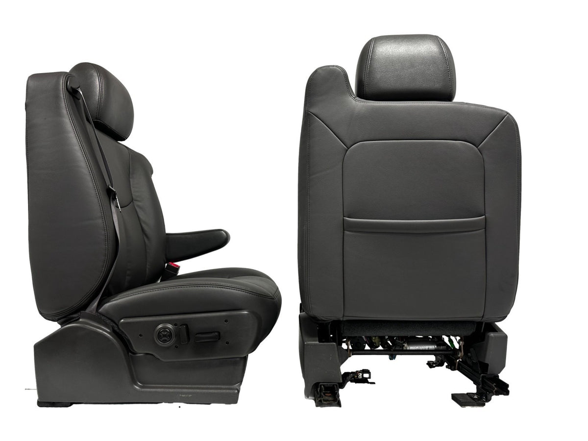 NEW 1999 - 2006 Chevy Silverado Front Seats, LT Leather Dark Pewter Power Heated