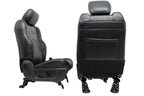 09-18 Dodge Ram 1500 2500 Quad Cab Seats Heated Ventilated Leather Set Black
