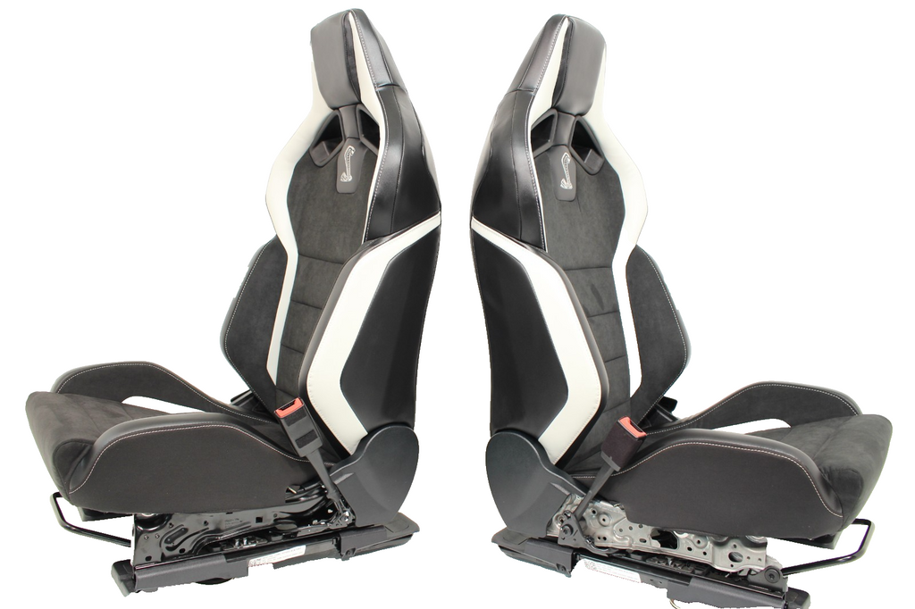 2015 - 2025 Mustang Shelby GT500 Recaro Front Seats Suede S550 S650 OEM Leather