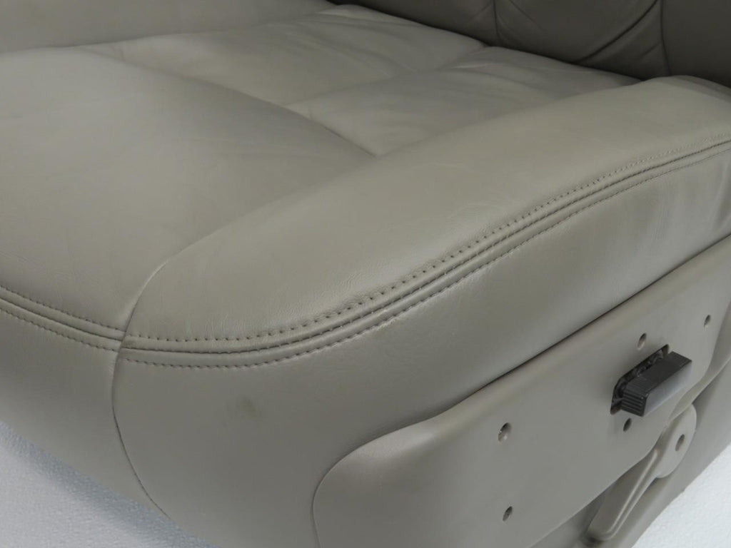 1999-2007 Sierra Silverado Seats, Pewter Gray Leather Power Driver w/o Armrests