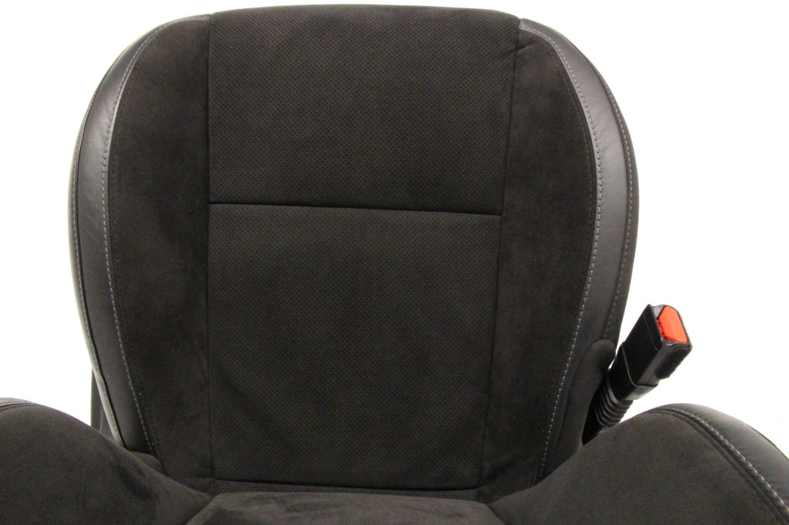 2008 - 2023 Dodge Challenger Seats Set,  Black Leather Suede w/ T/A Embroidery