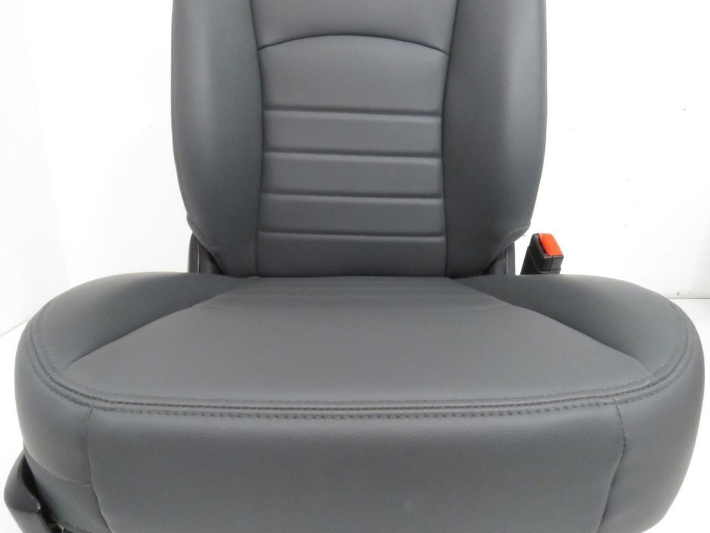 2009-2018 Dodge Ram Front Seats Pair, OEM Work Grade Gray Vinyl Manual LH RH