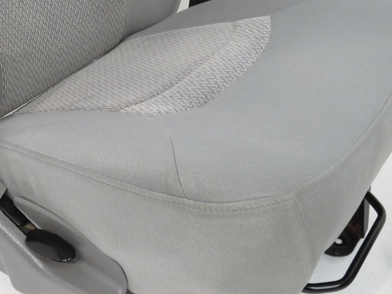 Ford Econoline Front Bucket Seats, Gray Cloth w/ Folding Armrests, Fits 1997+