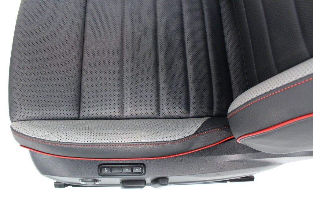 2022 - 2025 VW Golf GTI Mk 8.5 Seats Set Two-Tone Leather Black Gray Heat Cool