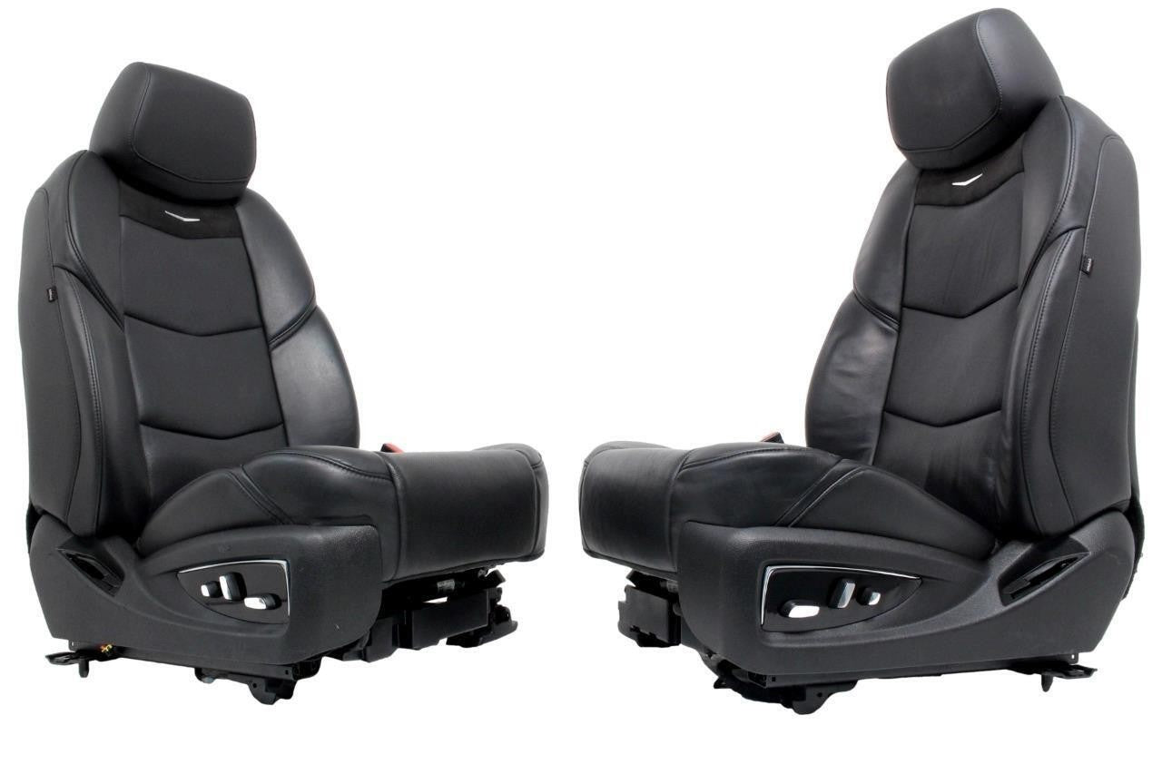 2015-2020 Cadillac Escalade Front Seats, Jet Black Luxury Leather Heated Cooled