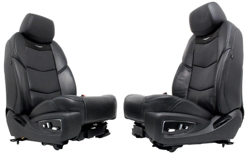 2015-2020 Cadillac Escalade Front Seats, Jet Black Luxury Leather Heated Cooled