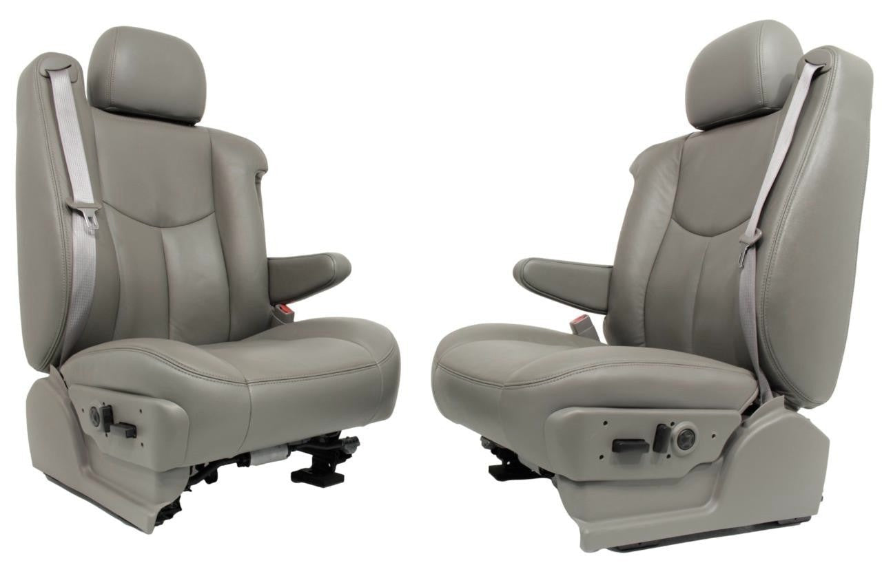 99 - 06 Silverado Sierra Tahoe Yukon Heated Power Leather Seats Pewter Gray OEM