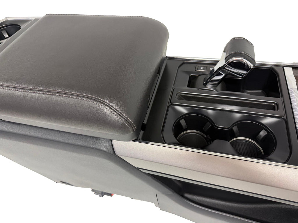21-25 Ford F150 Console w Stowable Shifter Full Conversion Kit, Black OEM Lariat