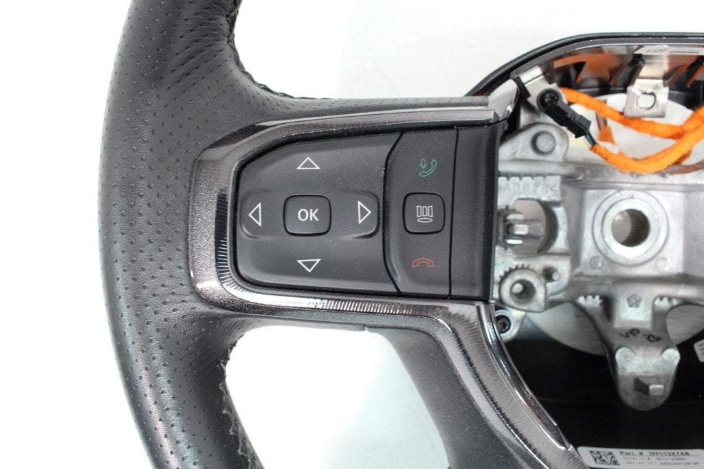 2019 - 2025 Ram 1500 Heated Leather Steering Wheel Black OEM Genuine 7FF113X7AB