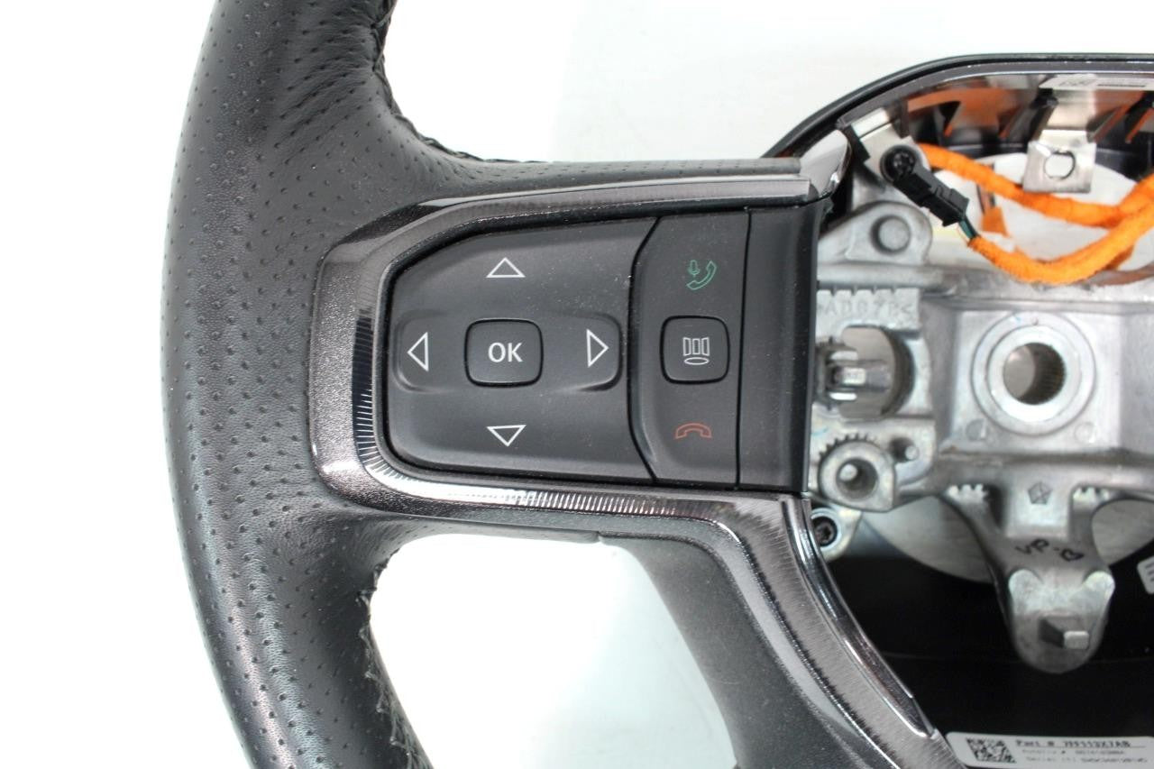2019 - 2025 Ram 1500 Heated Leather Steering Wheel Black OEM Genuine 7FF113X7AB