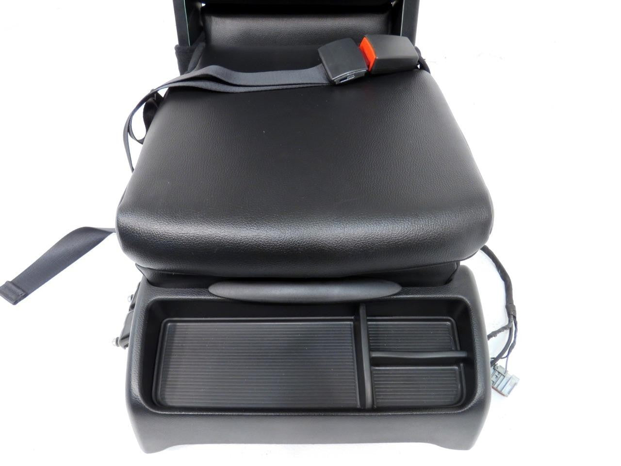 2009 - 2018 Ram Center Jump Seat, Black Leather Laramie, w/ Install Kit & Trim