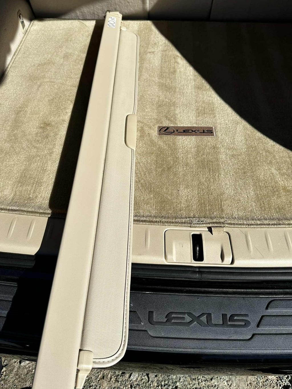 2010 - 2015 OEM Lexus RX Rear Cargo Cover Retractable Privacy Shade, Tan