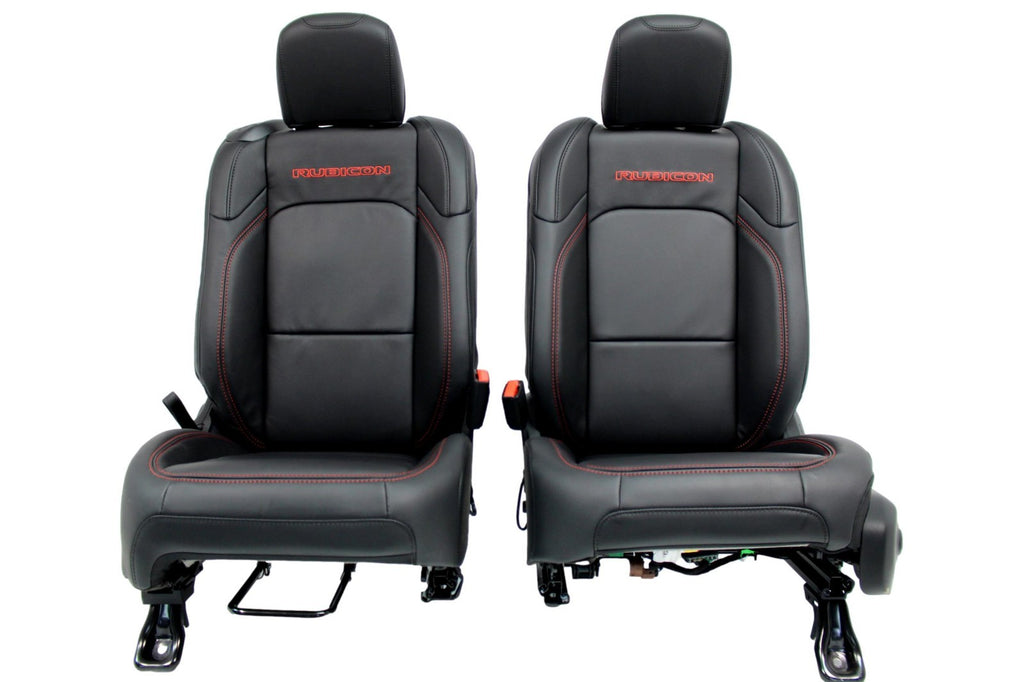 2018-2026 Jeep Wrangler 2dr JL Front & Rear Seats, Rubicon Heated Black Leather